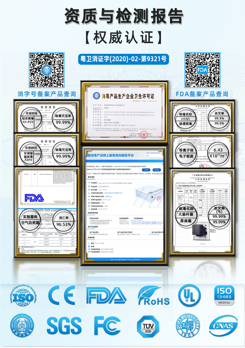 吊顶式空气消毒机