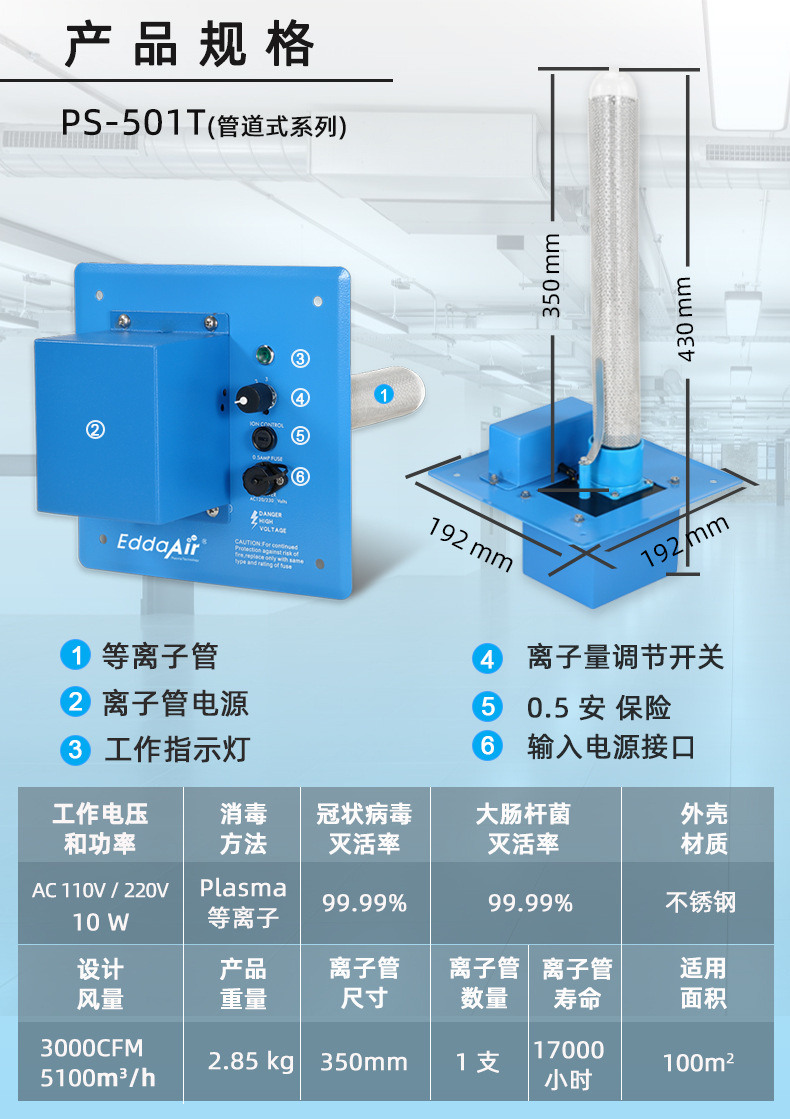 等离子空气消毒机