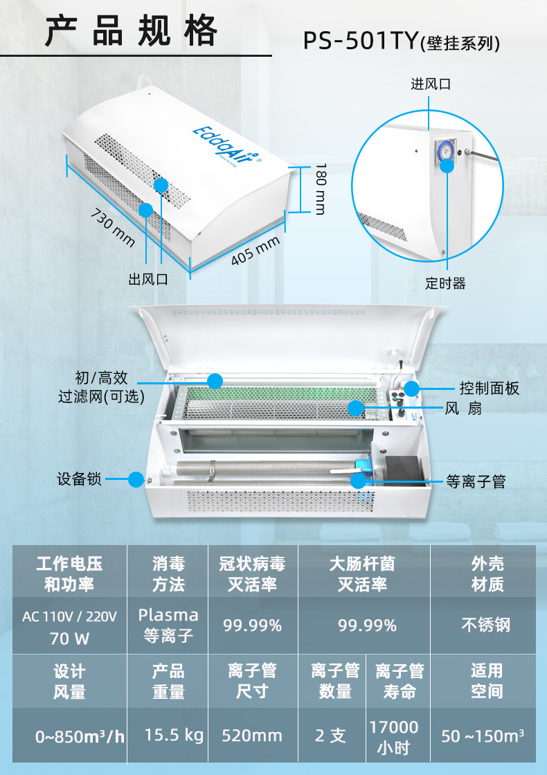 等离子空气消毒机