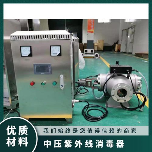 泳池水处理中压紫外线消毒器冠宇牌316不锈钢材质可定制功率口径