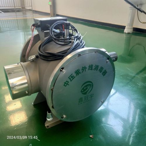 处理水量 30T/H 中压紫外线灭菌系统 可实时监测UV强度 自带清洗功能