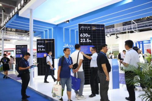 晶澳科技精彩亮相2023年世界太阳能光伏暨储能产业博览会