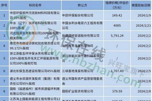 近40家国企扎堆挂牌环保资产 盈利水平难说，谁来接手？