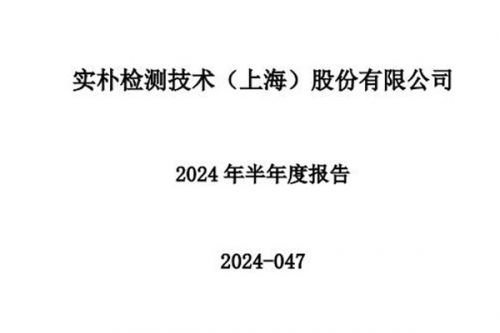 实朴检测：上半年营业收入约1.99亿元，同比增加17.13%