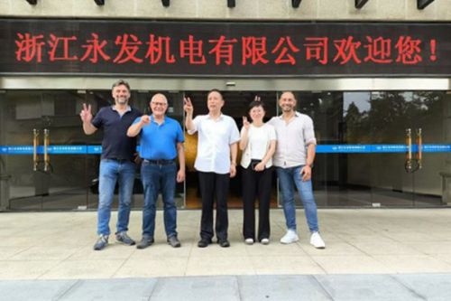 德国客户专程到访永发机电，国产节能高效电机加快走向海外