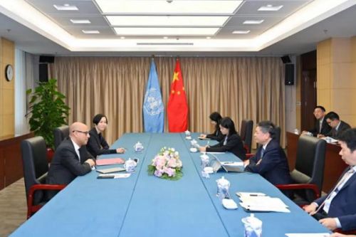 生态环境部部长黄润秋会见《联合国气候变化框架公约》秘书处执行秘书西蒙&#183;斯蒂尔
