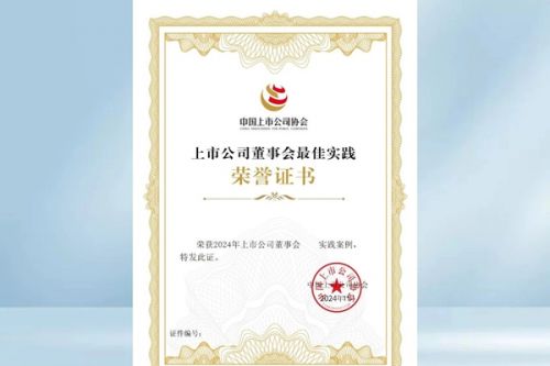 【喜报】中建环能入选“2024年上市公司董事会优秀实践案例”