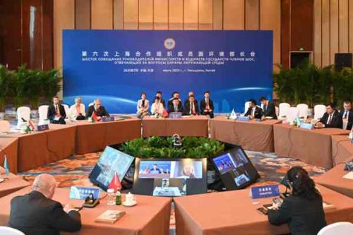 生态环境部部长黄润秋出席第六次上合组织成员国环境部长会