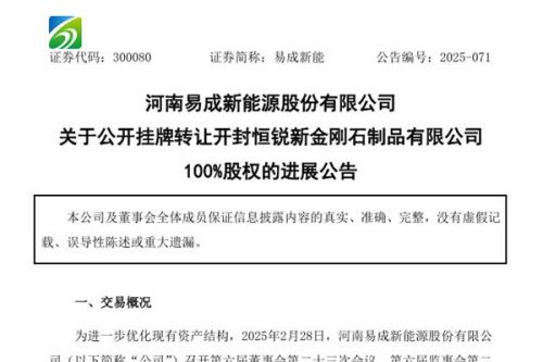 两次1元转让子公司未果 上市光伏公司宣布暂停